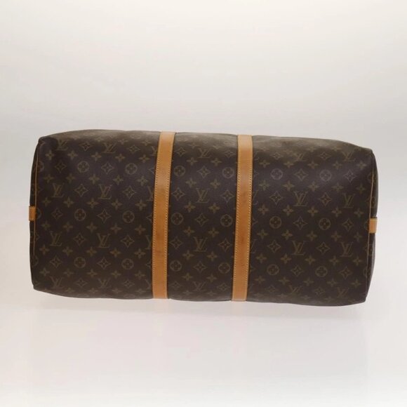 LOUIS VUITTON Monogram Keepall Bandouliere 55 Boston Bag M41414 LV Auth 138604 - Picture 7 of 16